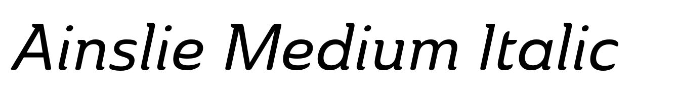 Ainslie Medium Italic